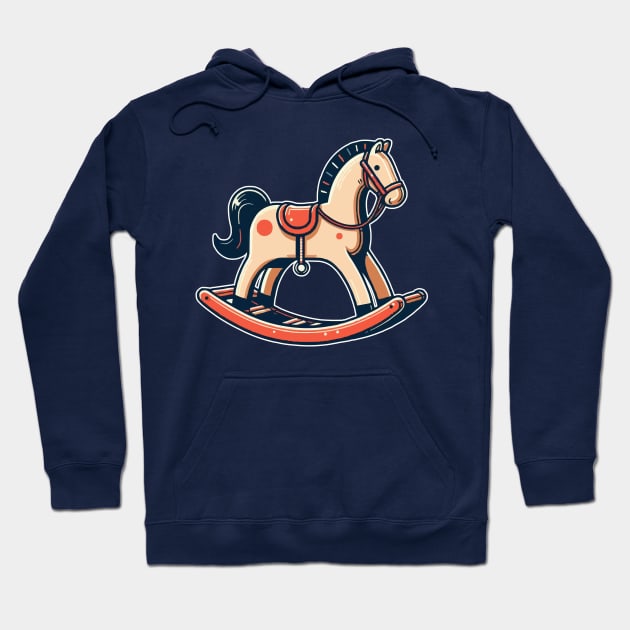 cute rocking horse Hoodie by fikriamrullah